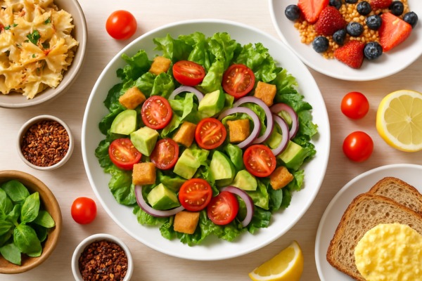 Салаты и вкусная еда: гармония вкуса, пользы и вдохновения на тарелке Салаты и вкусная еда: гармония вкуса, пользы и вдохновения на тарелке